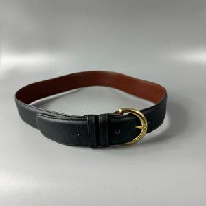 COACH Style # 8500 Navy Leather Belt Size Medium